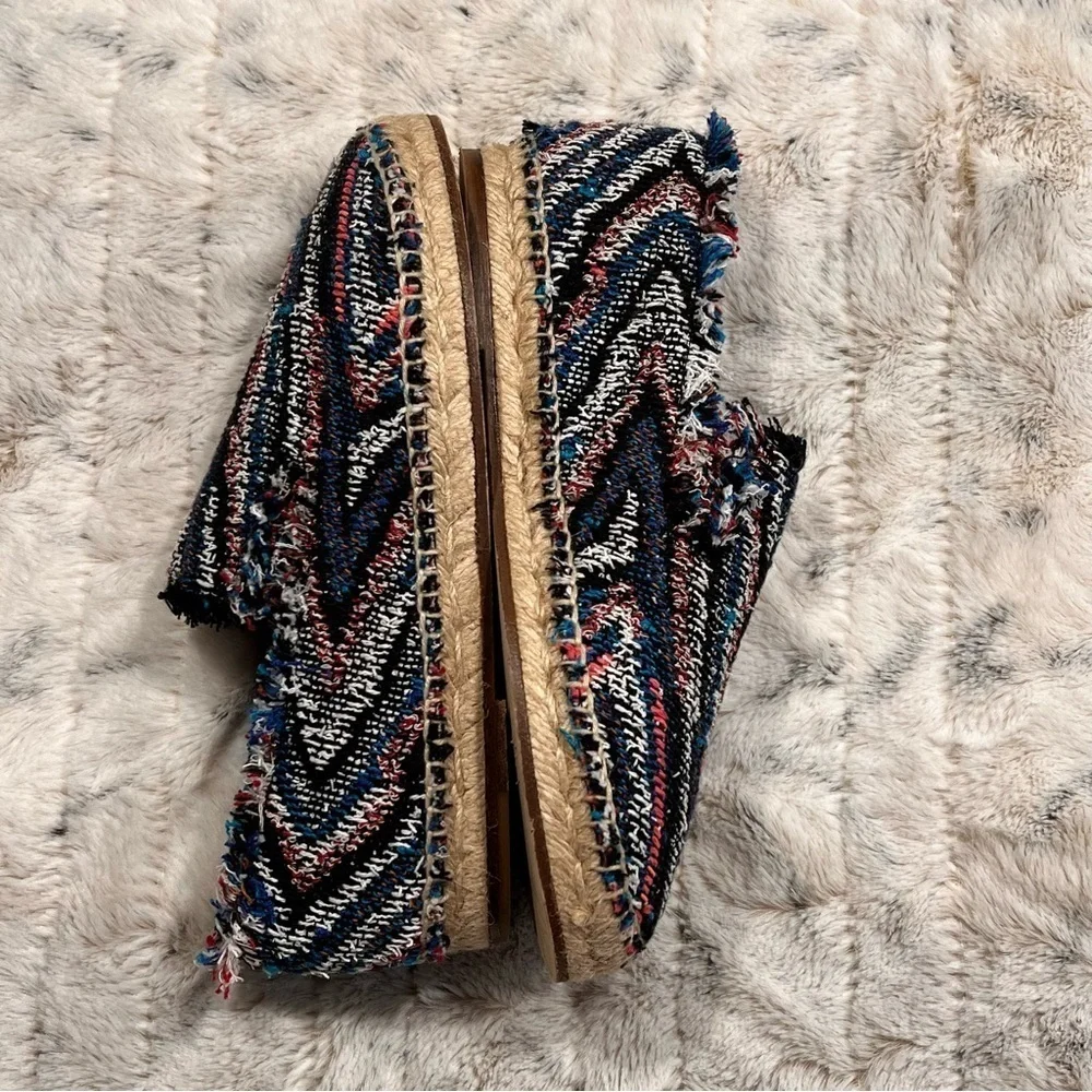 IRO Spadry Tweed Knit Fringe Espadrilles Sz-38/8